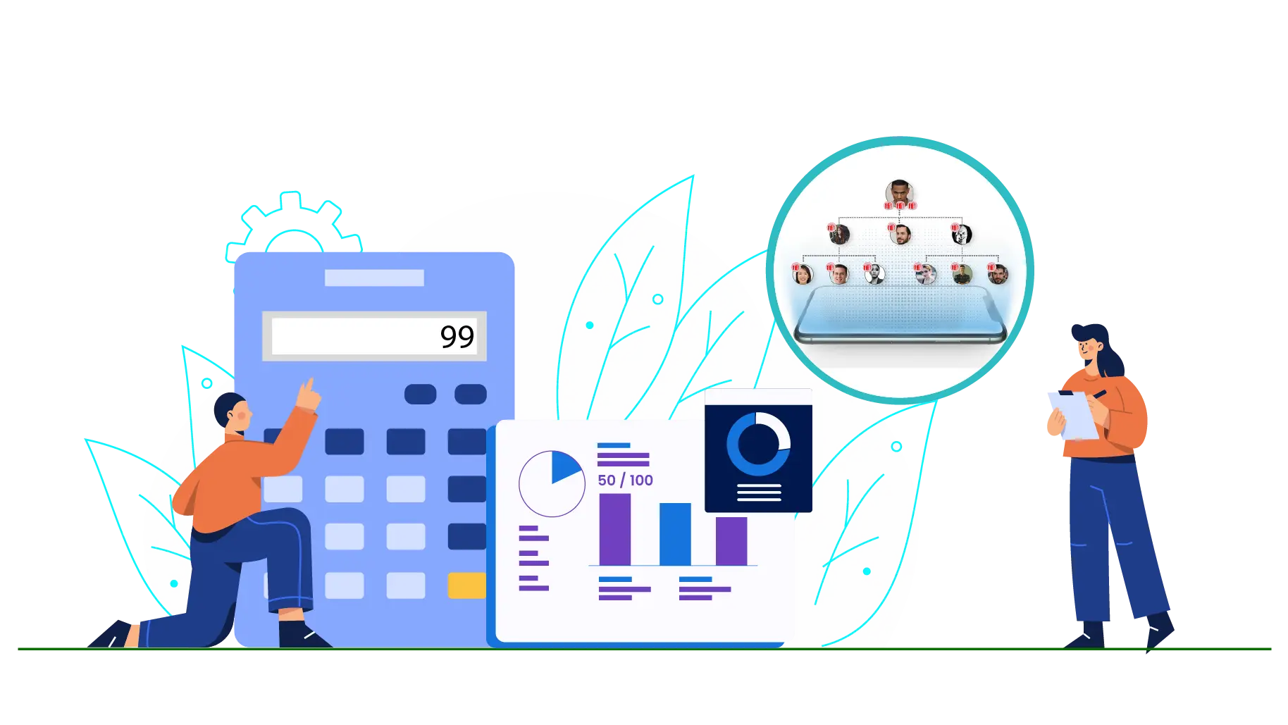 A Visual Representation of Unilevel MLM Calculator